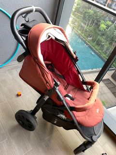 Joie litetrax 4 discount wheel stroller brick red