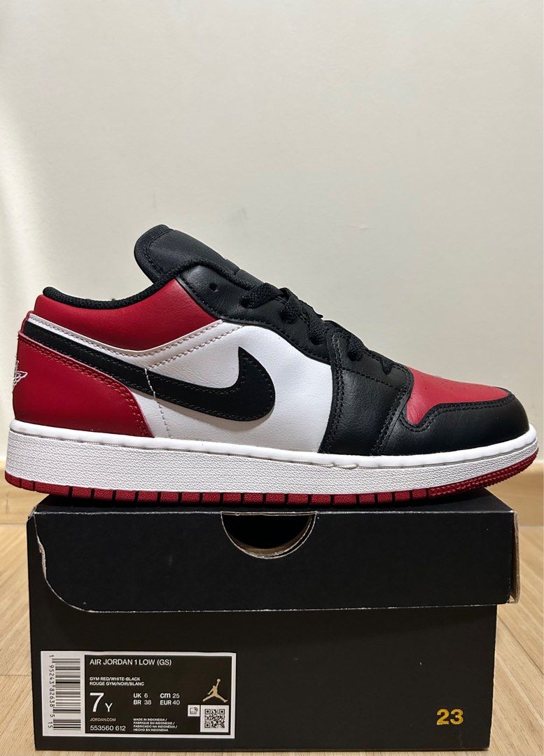 Jordan 1 bred toe gs deals