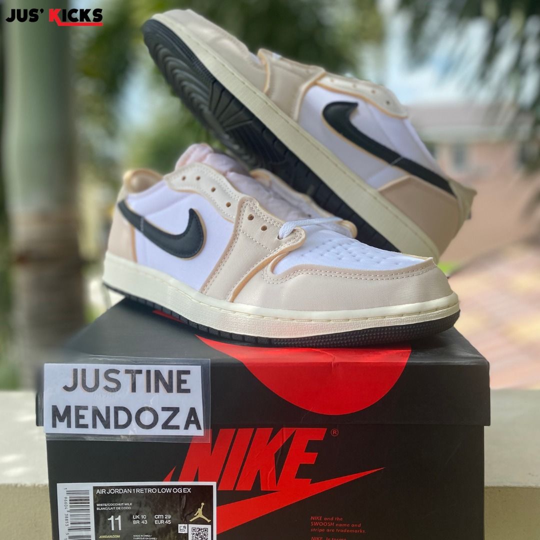 Jordan 1 Low OG EX "Coconut Milk, Men's Fashion, Footwear, Sneakers on