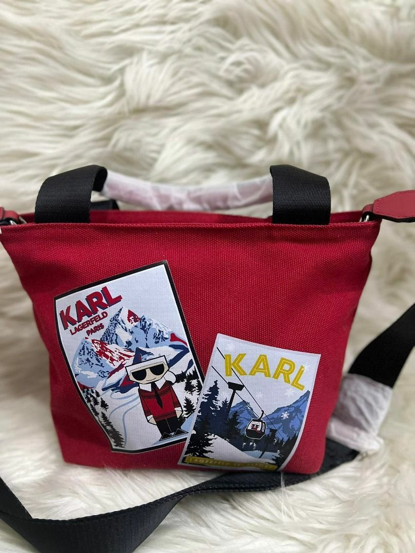 karl lagerfeld paris (Category: Cross-body Bags) located in Quezon City. Submitted by jadeonlineshop (Listing ID 1235550751, Image 1). Description: karl lagerfeld paris canvas xbody bag original and brand new bought in usa pinas on hand ready to ship nation wide.
