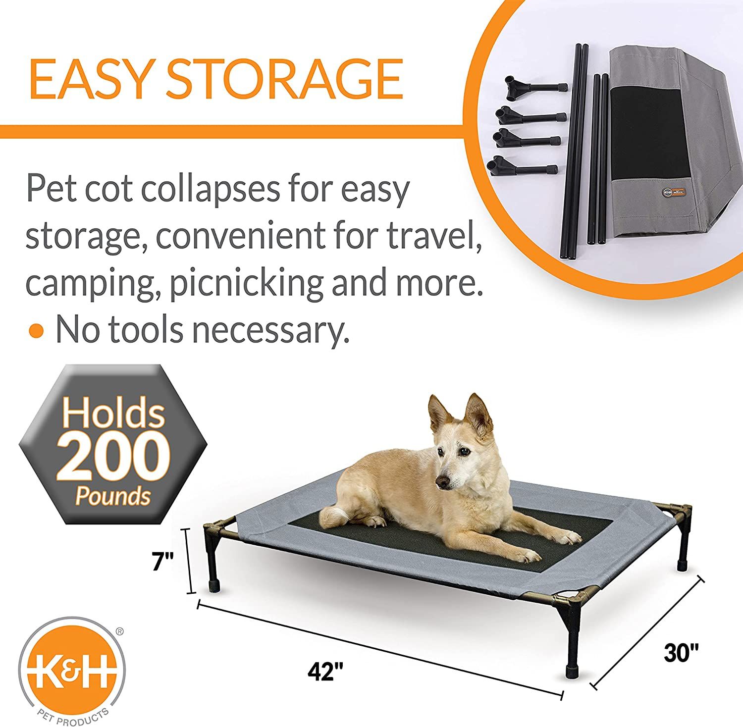 Elevated dog cot online bed