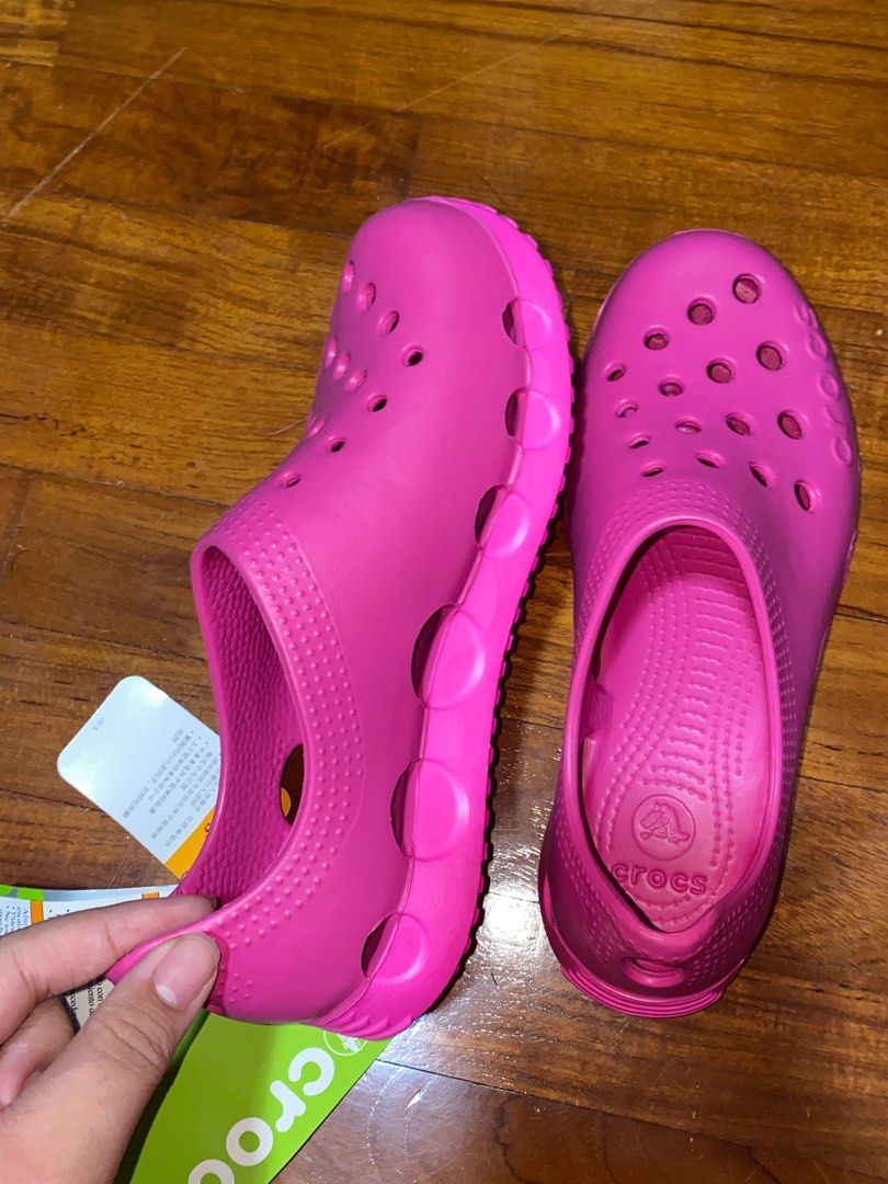 Kids Crocs Duet Orb Slip On Pink Babies Kids Babies Kids