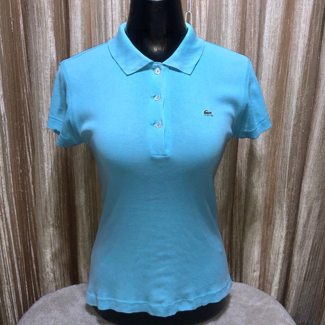 LACOSTE WOMEN S POLO SHIRT AQUABLUE PLS. VIEW ALL PHOTOS AND READ DESCRIPTION