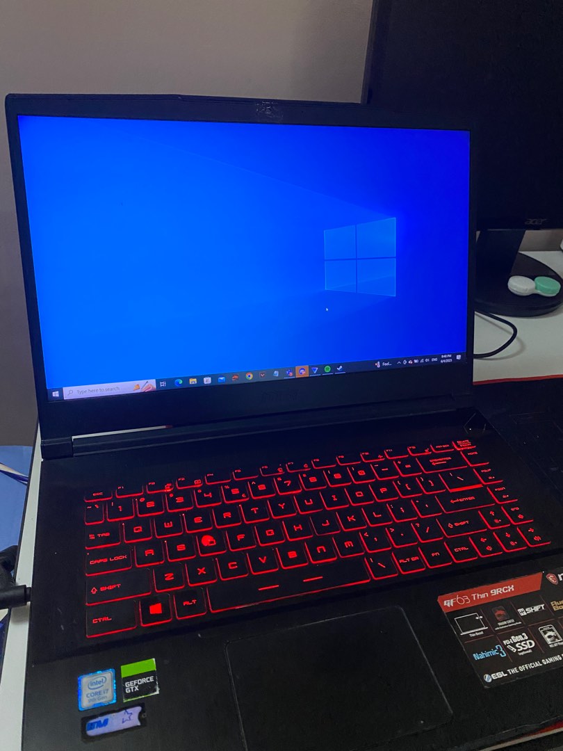 Laptop GAMING 2500 sahaja! MSI GF63 9RCX with Valorant Account