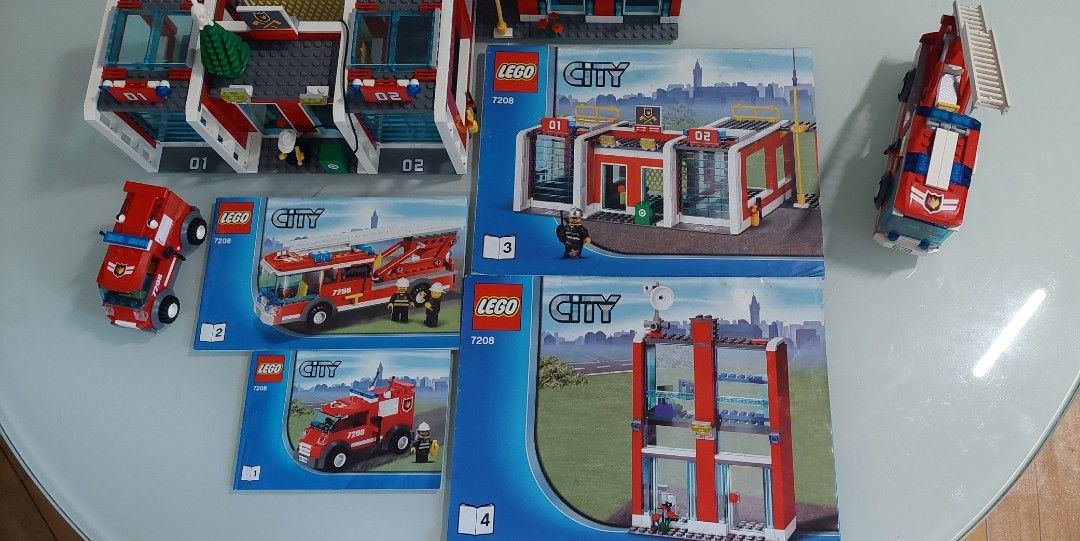 絕版)LEGO City 7208 消防局LEGO City Fire Station (7208)有盒, 興趣