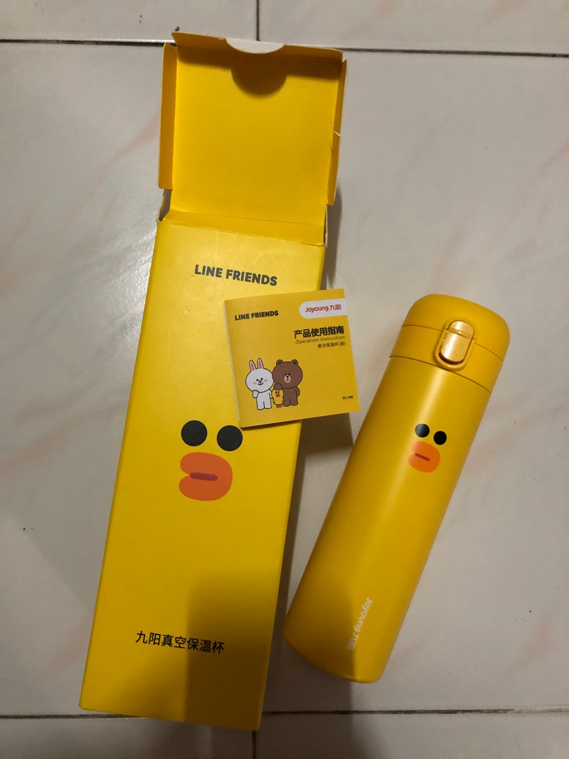line friends sally thermos flask 500ml, Furniture & Home Living
