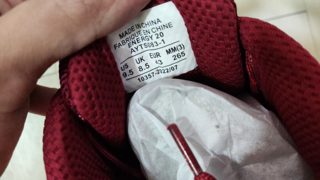 LiNing Energy 20 Red Shoes ( Original Lining ), Sports Equipment