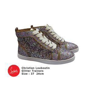 Christian Louboutin Glitter Sneakers Size 37