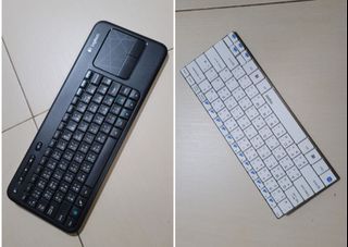 Logitech 及 Rapoo 無線鍵盤2個