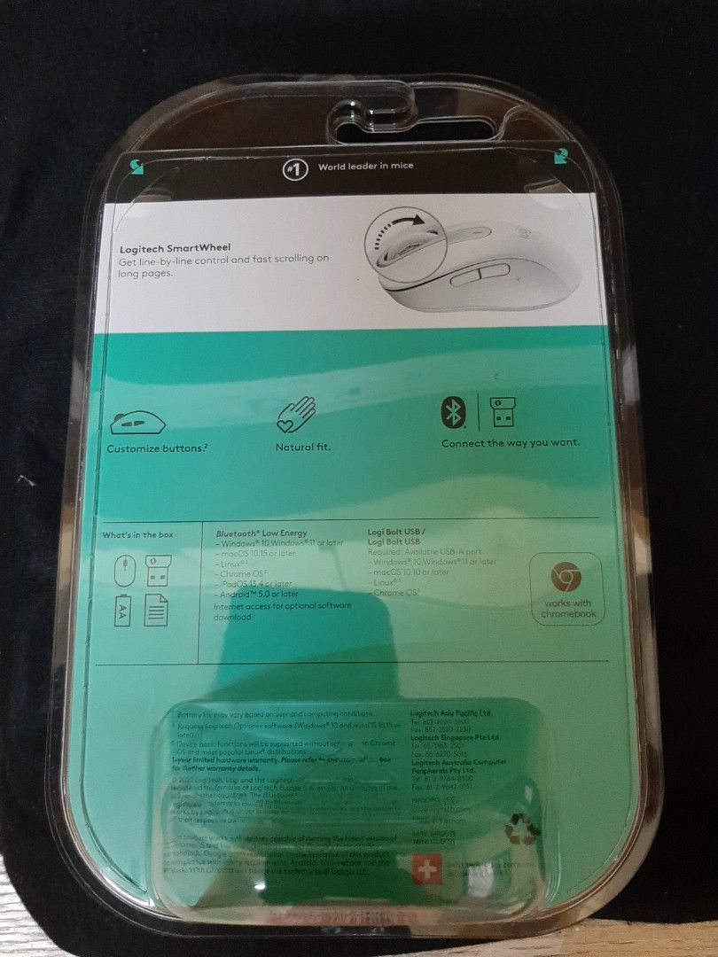 Logitech Wireless Mouse (Category: Mouse & Mousepads) located in Singapore. Submitted by brown_cony (Listing ID 1235600755, Image 2). Description: what u c is what u get in the pic more information can search on line logitech signature M650.
