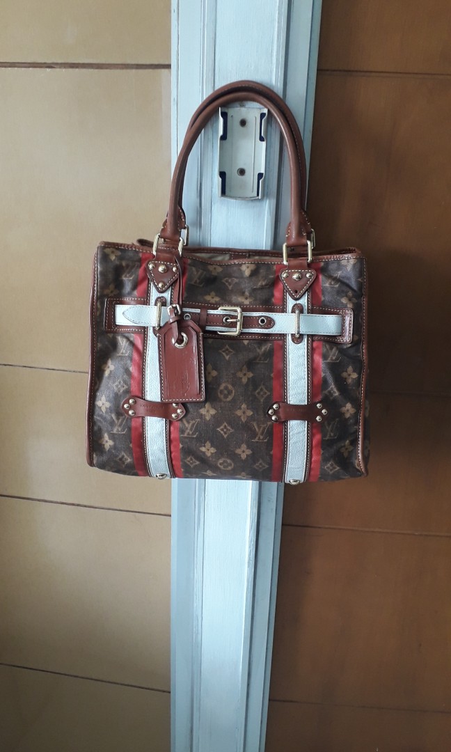 Louis Vuitton Limited Edition Tissue Rayures GM Tote Bag at 1stDibs