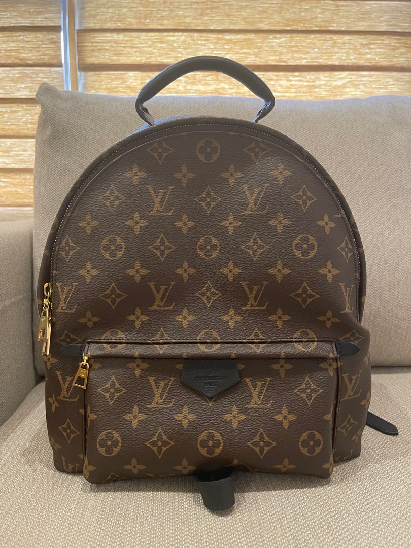LV PALM SPRING MM MONOGRAM BACKPACK, Luxury, Bags & Wallets on Carousell