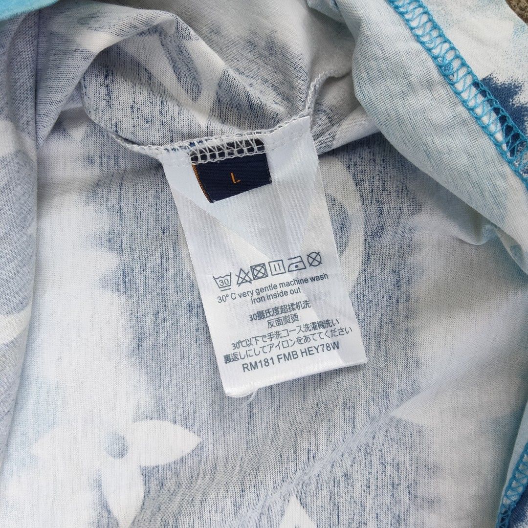 Louis Vuitton - tie dye - monogram - tshirt, Luxury, Apparel on Carousell