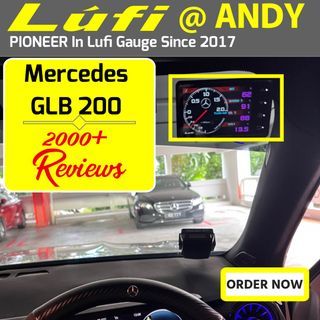 Lufi XS  [Official International English Set] on Mercedes GLB200🔥🔥🔥All new Lufi XS Obd obd2 display gauge 🔥🔥🔥