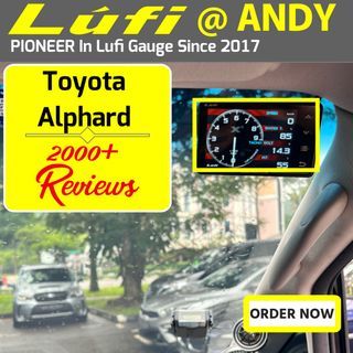 Lufi XS  [Official International English Set] on Toyota Alphard🔥🔥🔥All new Lufi XS Obd obd2 display gauge 🔥🔥🔥
