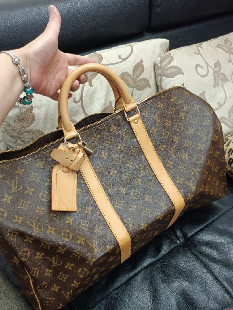 Louis vuitton monogram sales keepall 50cm duffle bag