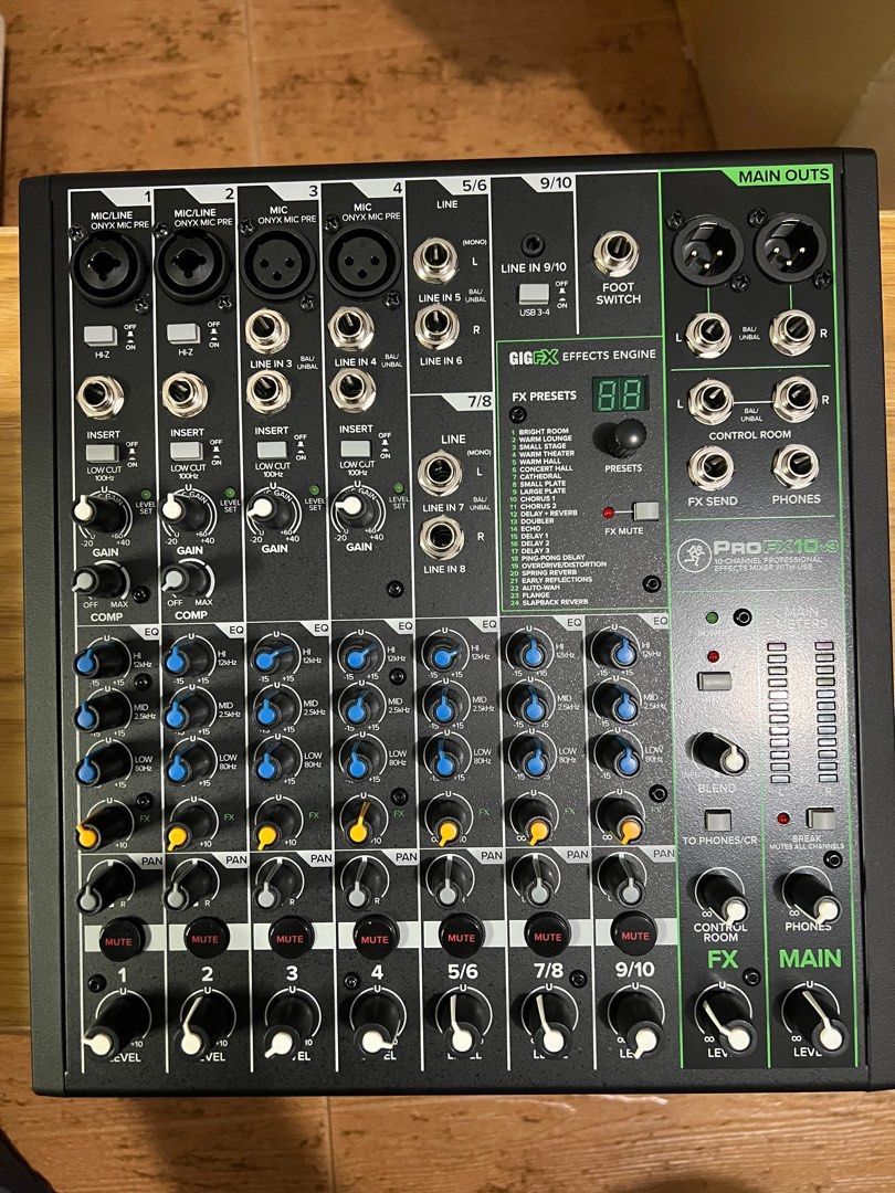 Mackie ProFX10v3 10Channel Professional Effects Mixer with USB, Audio