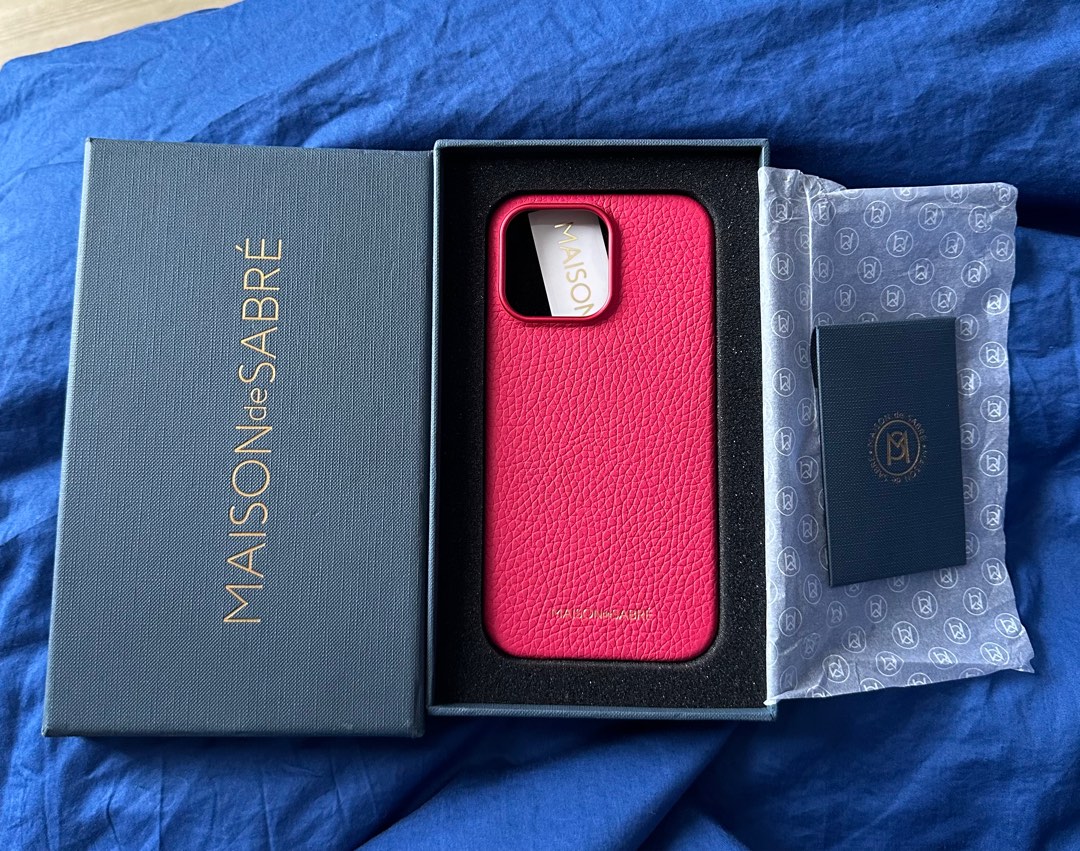 Maison de Sabre Leather case 14 Pro Max, Mobile Phones & Gadgets