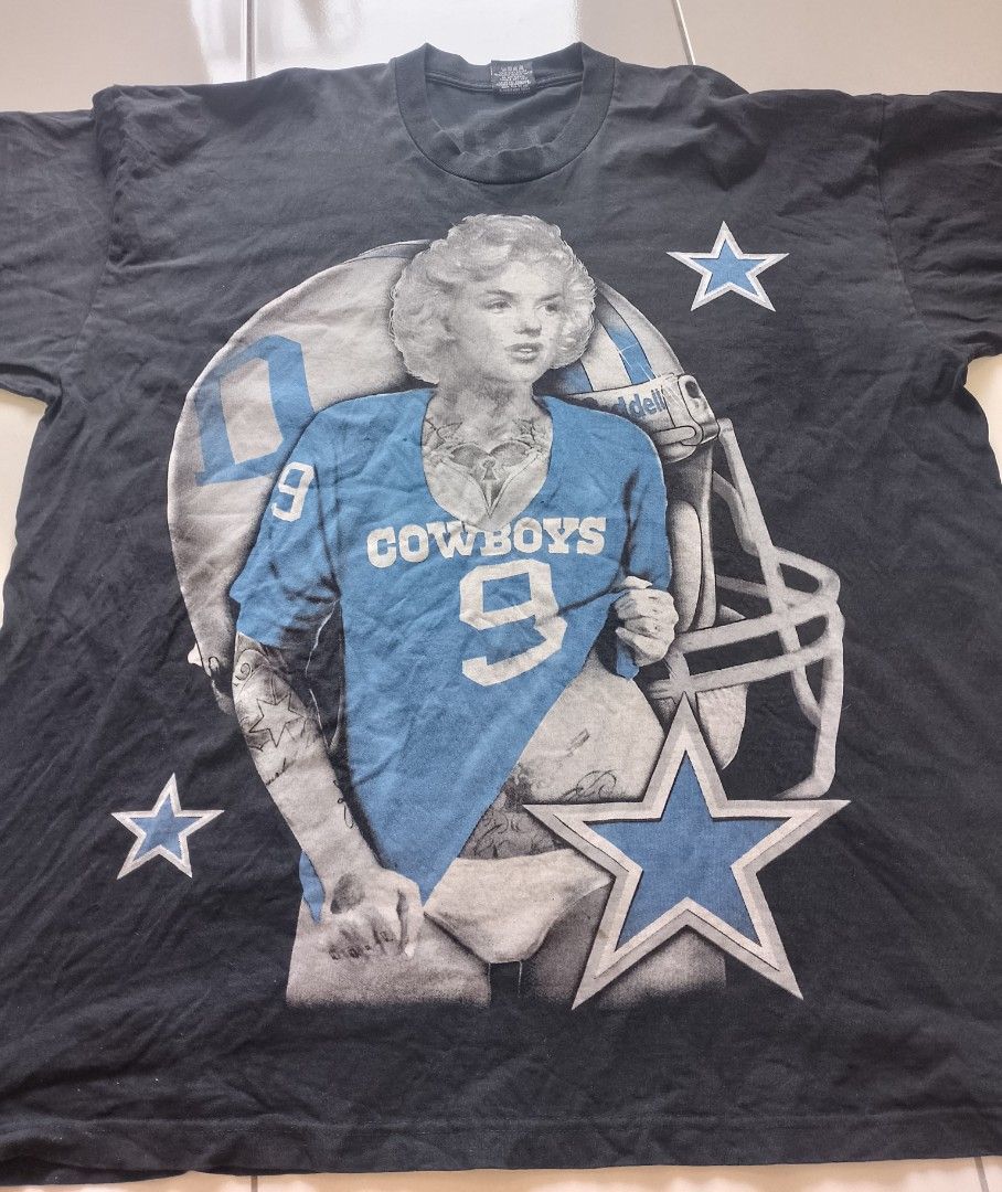 Marilyn Monroe Cowboys T shirt, Men's Fashion, Activewear on Carousell