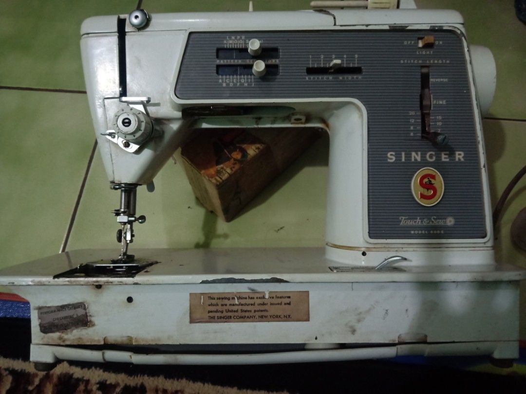 Mesin Jahit Singer model 600E asli new York, Antik, Lainnya di Carousell