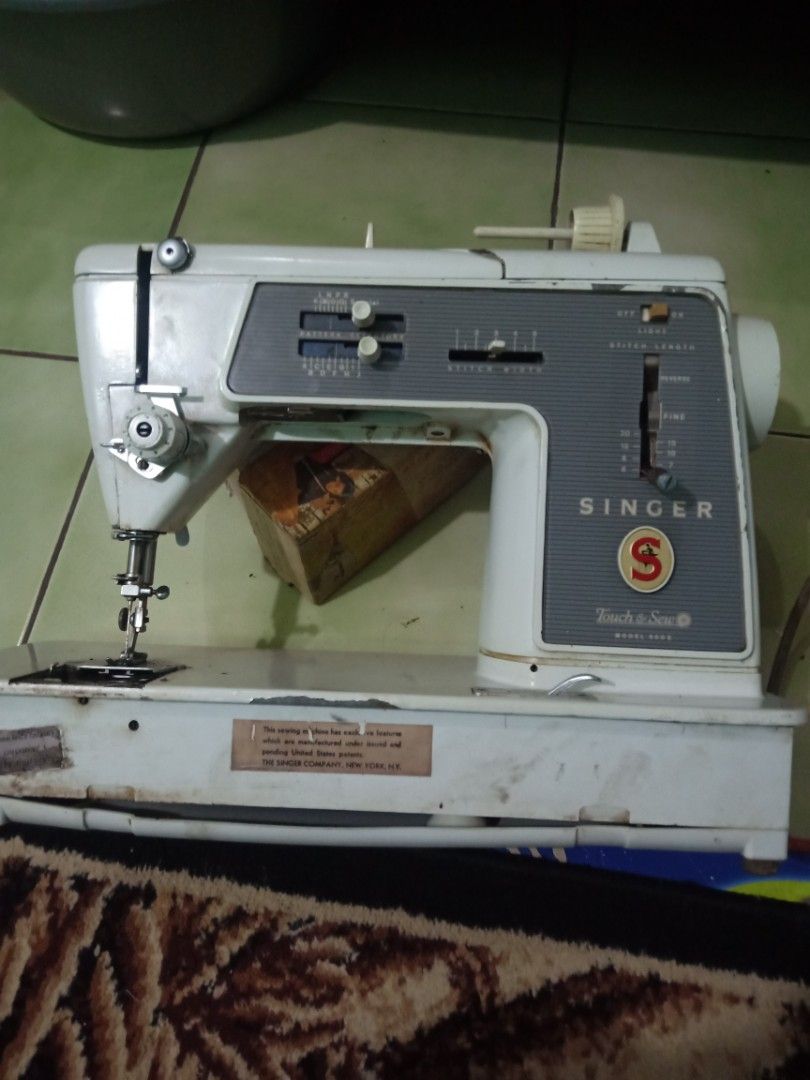 Mesin Jahit Singer model 600E asli new York, Antik, Lainnya di Carousell