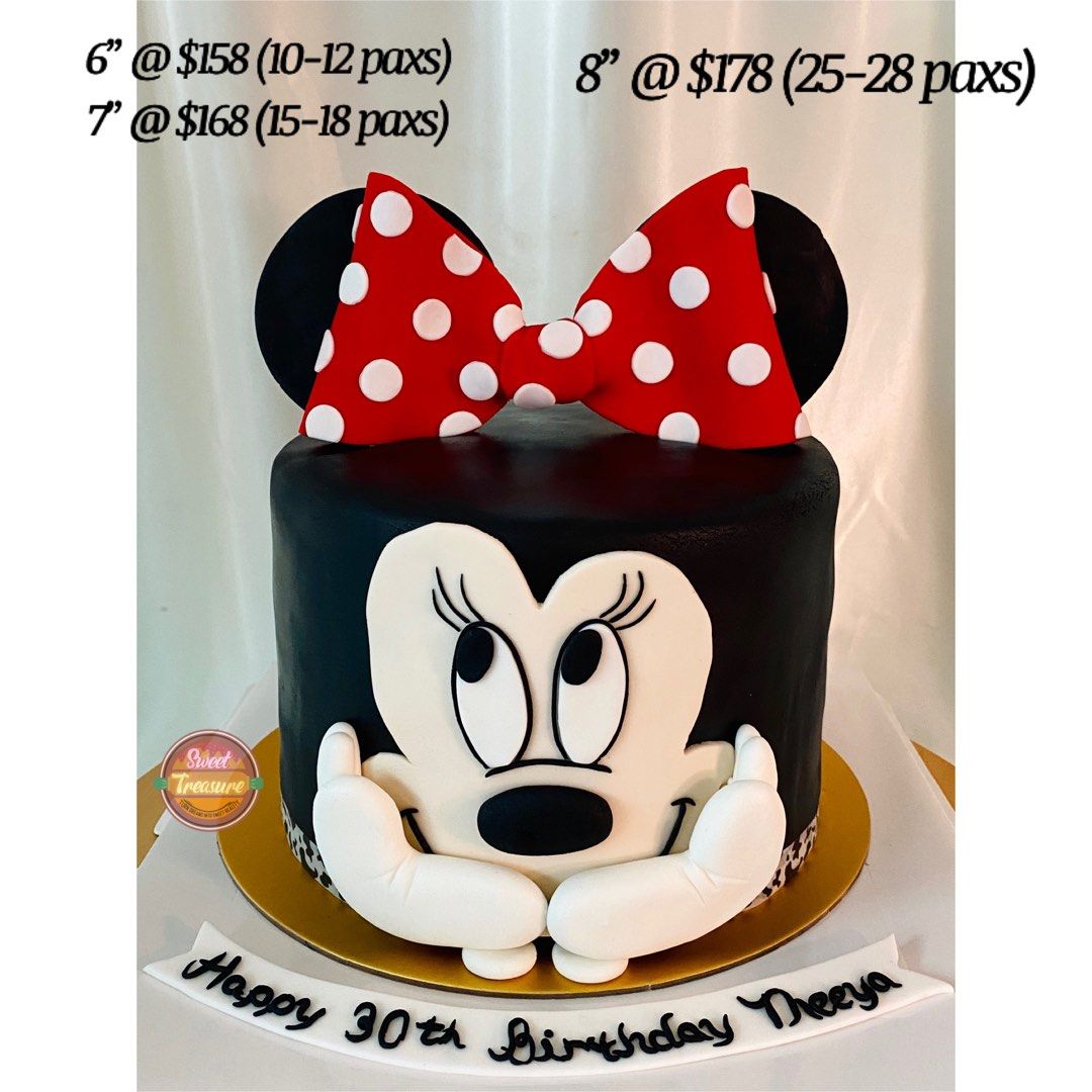 Minnie Mouse Cake Tutorials - How to make a disney theme cake