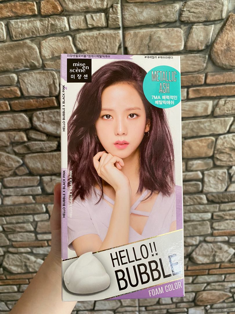 Miss En Scene Hello Bubble Hair Dye Metallic Ash, Beauty & Personal
