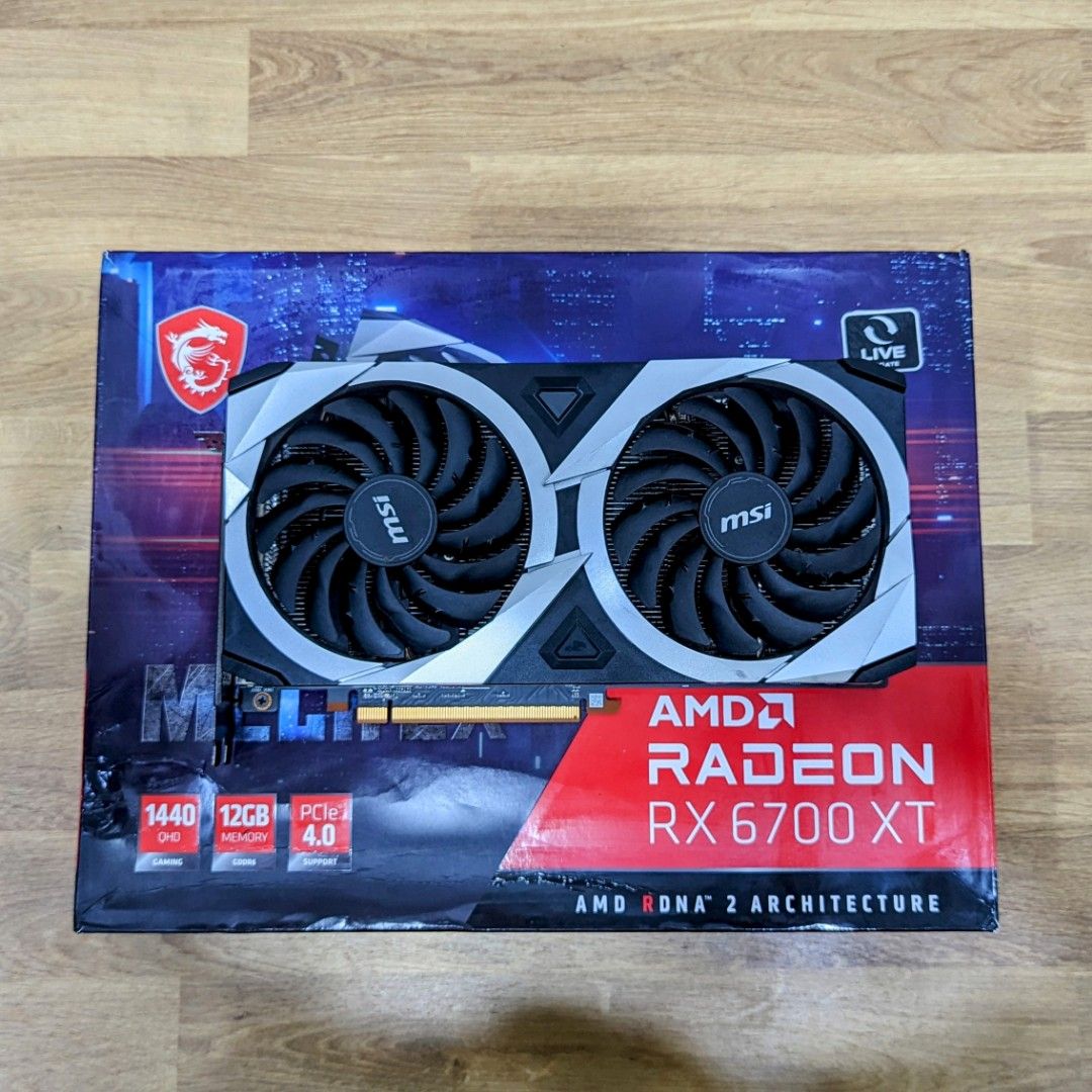 MSI AMD RADEON RX 6700 XT Mech 2X 12GB Gaming Graphic Card GPU