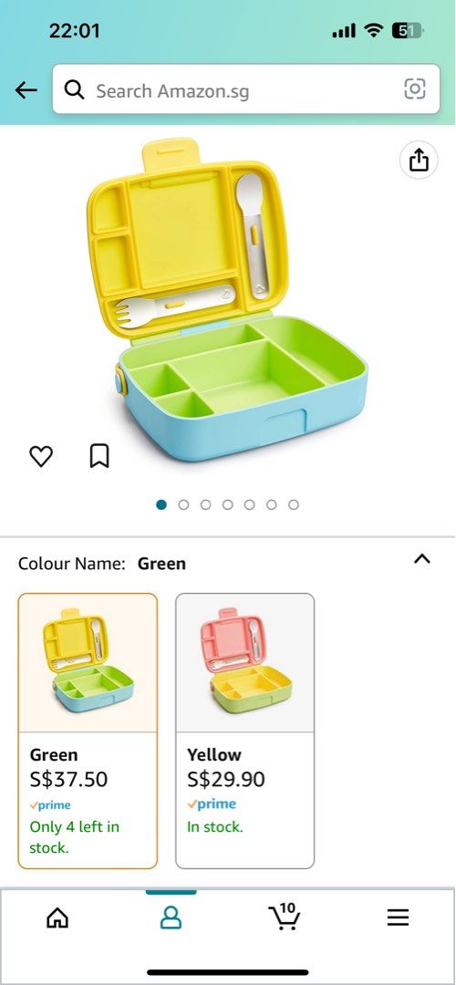 Munchkin Bento Toddler Lunch Box - Green