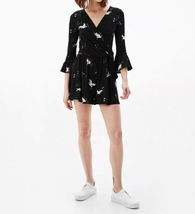 Navy blue summer beach casual romper, Women's Fashion, Dresses & Sets ...