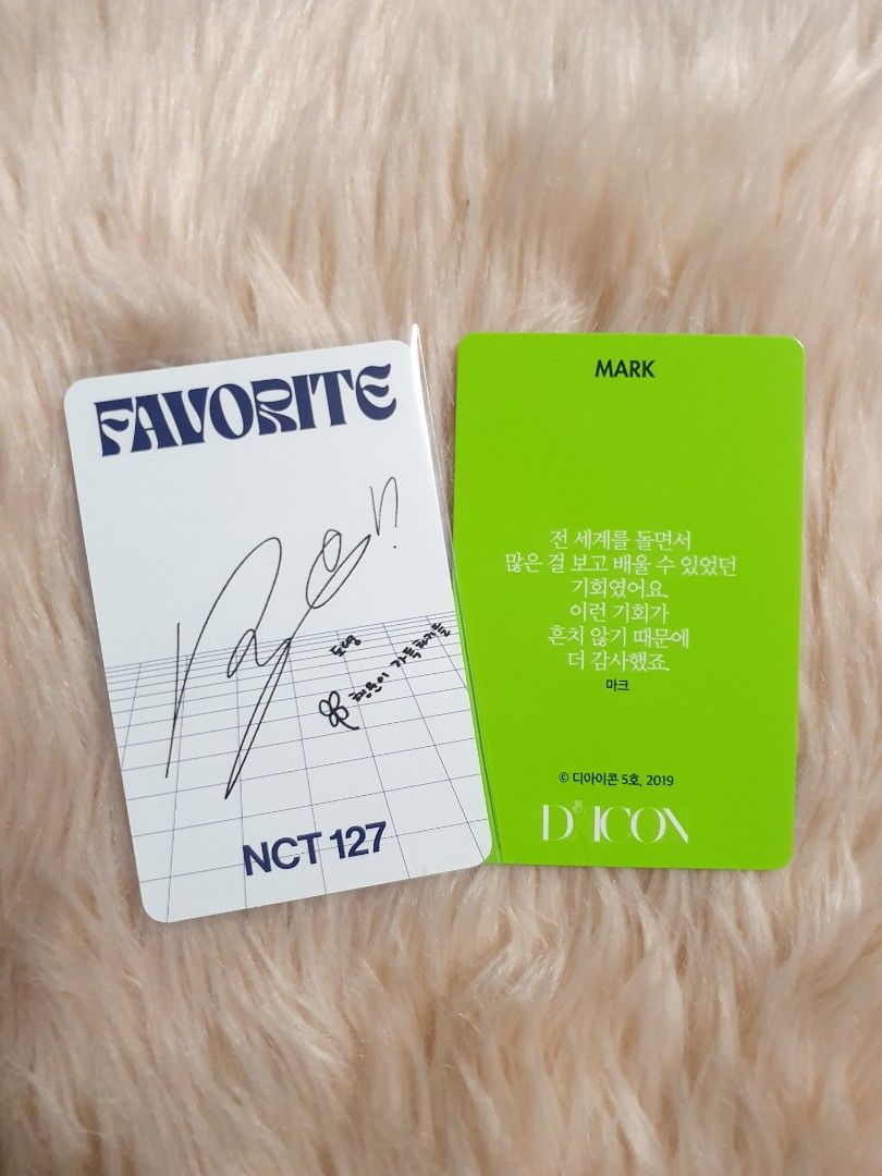 NCT Doyoung Favorite PC & Mark D'icon, Hobbies & Toys, Memorabilia