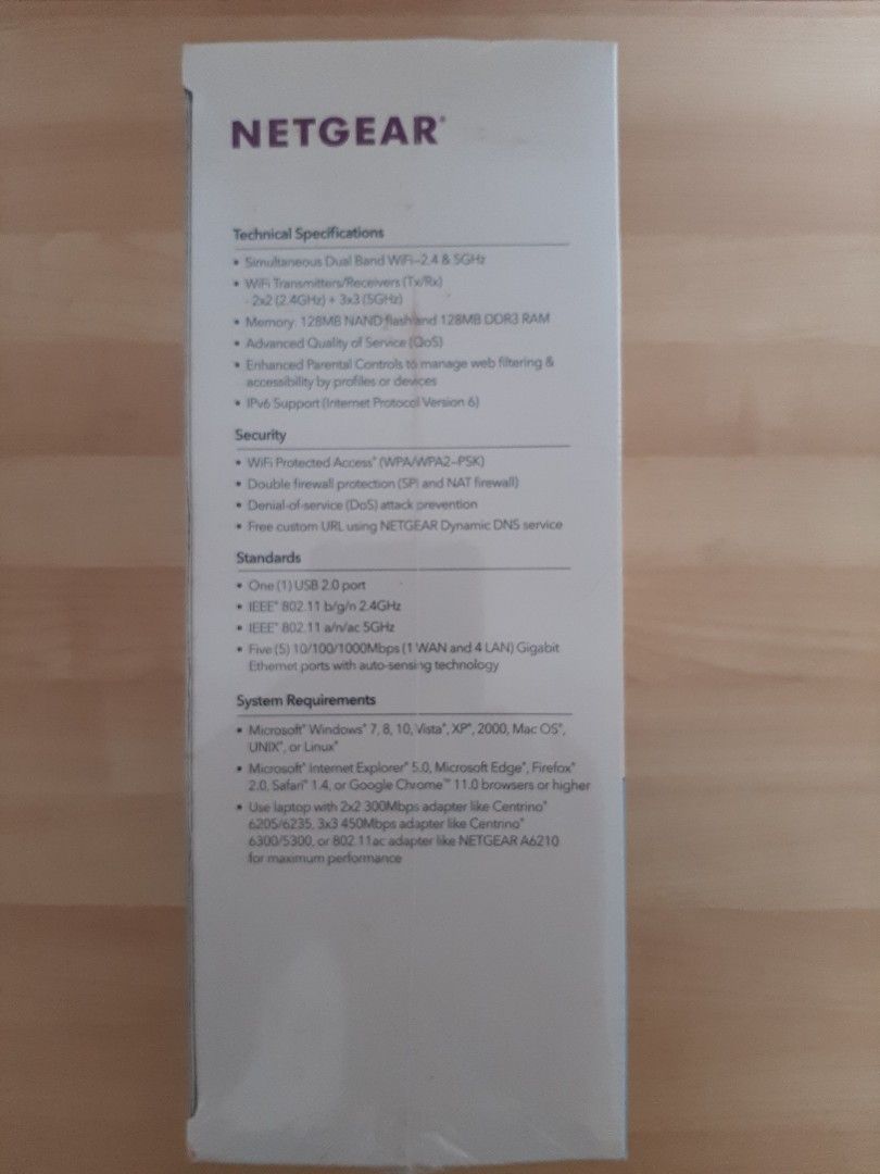 NETGEAR AC 1600 Wifi Router Dual Band Gigabit, Computers & Tech, Parts