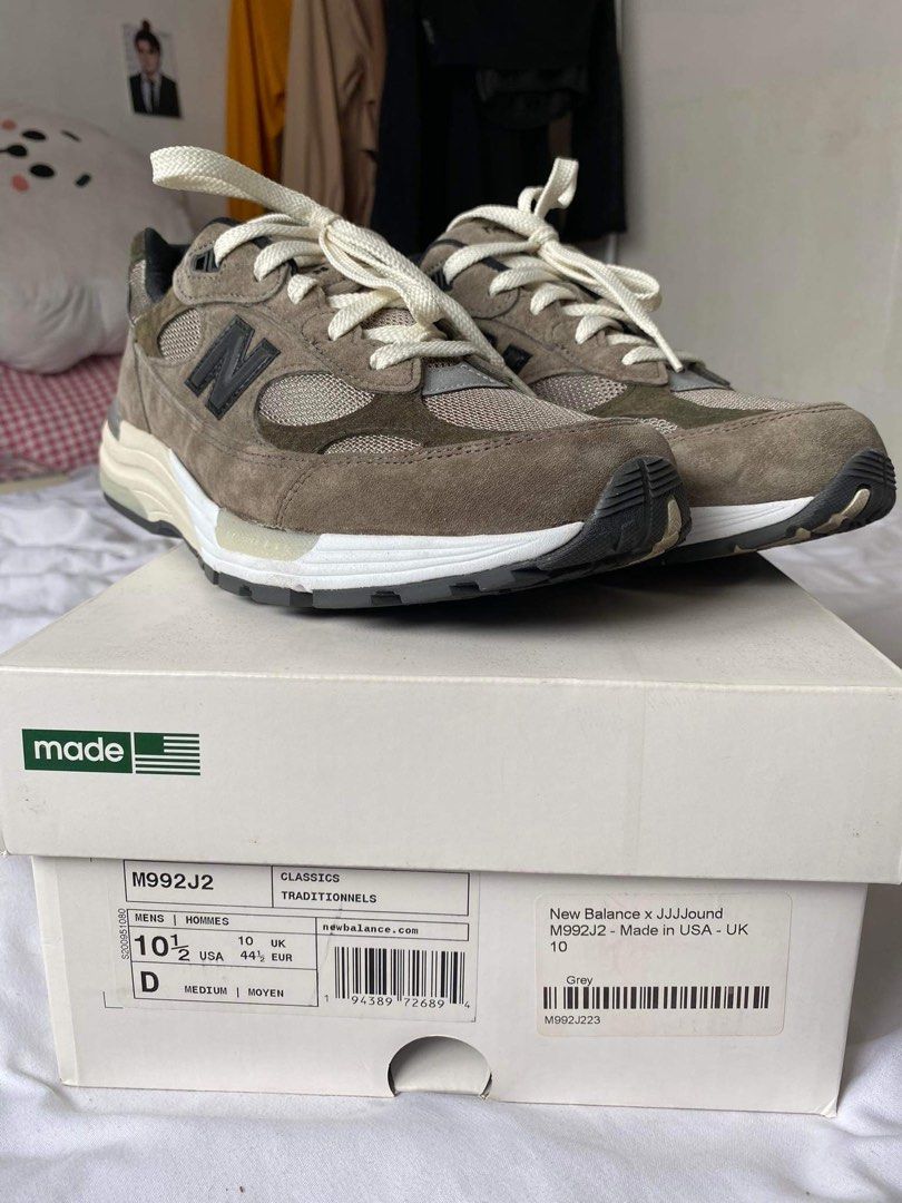 jjjjound new balance 992 grey