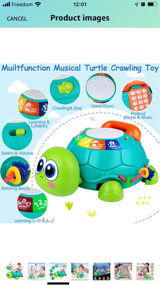 Musical turtle baby toy outlet