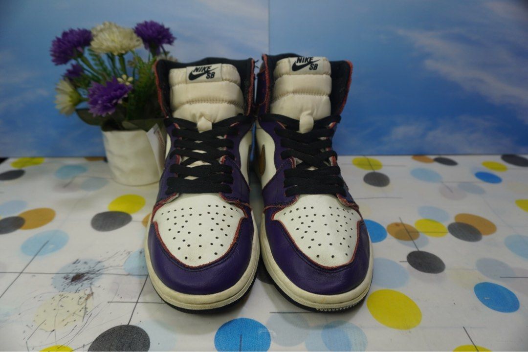 Nike Air Jordan 1 High OG Defiant Lakers SB LA to Chicago Size 43