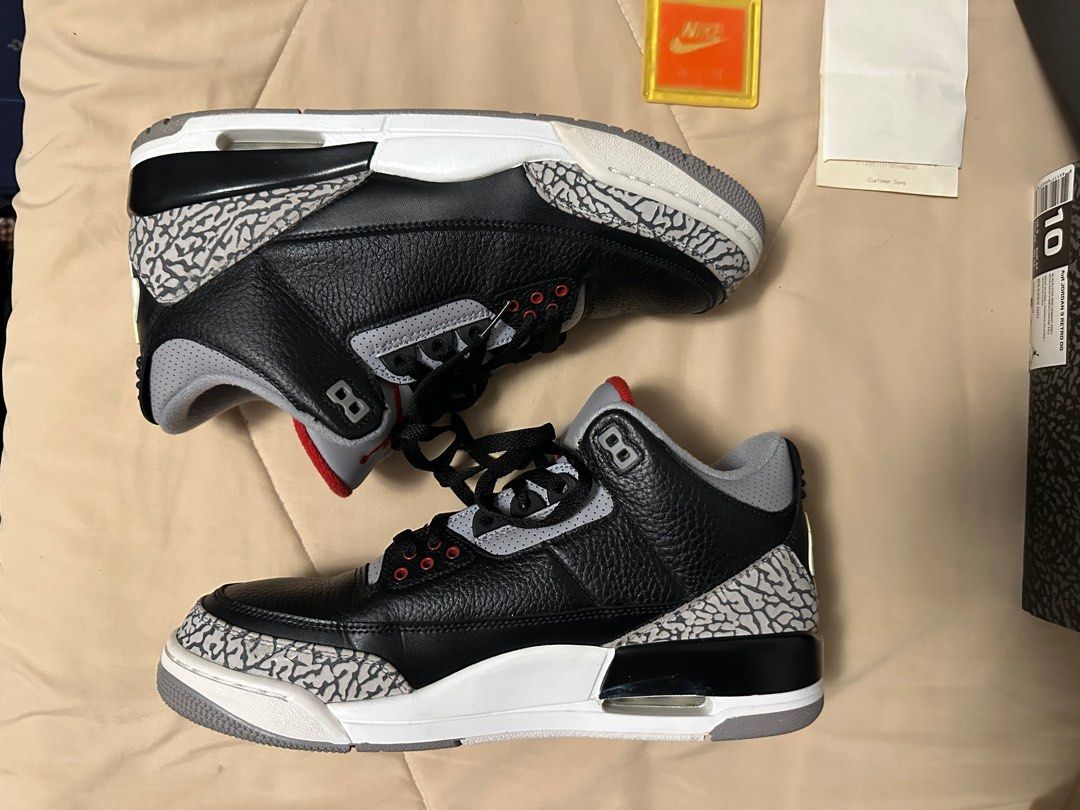 Nike air jordan 3 black shop