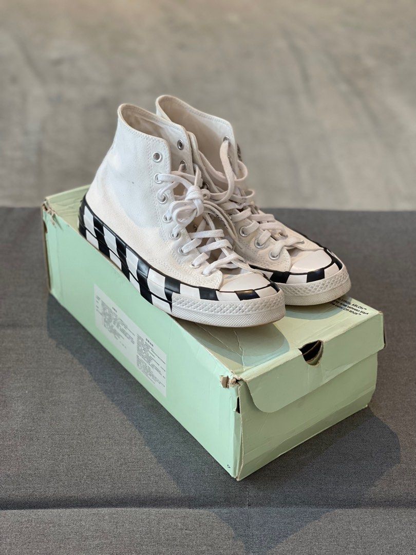 Off White Converse 2.0 Men s Fashion Footwear Sneakers on Carousell