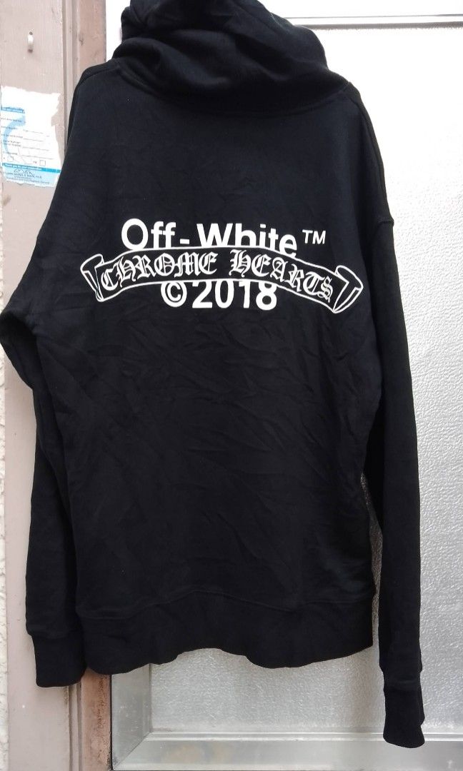 Off white x chrome hearts hoodie outlet