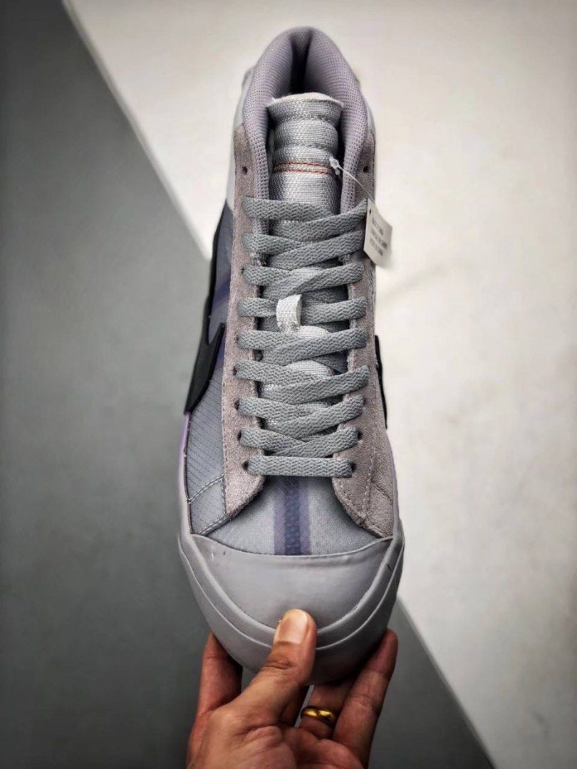 Nike blazer off store white wolf grey
