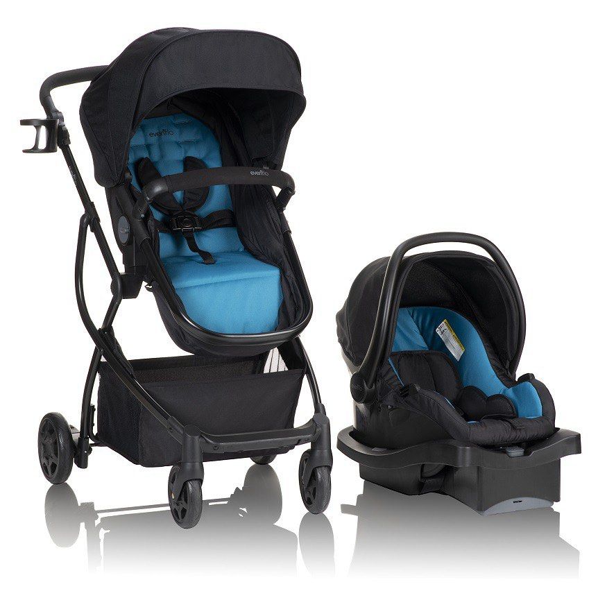 Urbini omni plus 3 in 1 travel system top pink