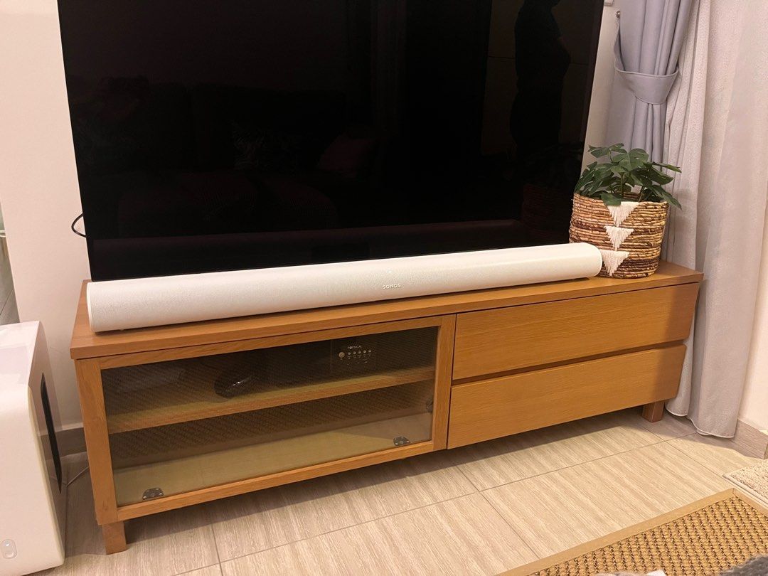 Original Muji Oak TV console, Furniture & Home Living, Furniture, TV
