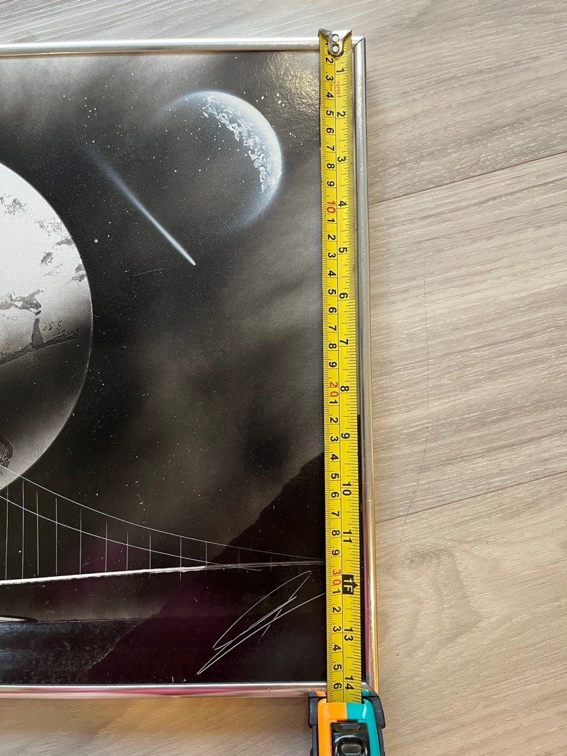 Original Spray Paint art with frame, Hobbies & Toys, Stationery & Craft