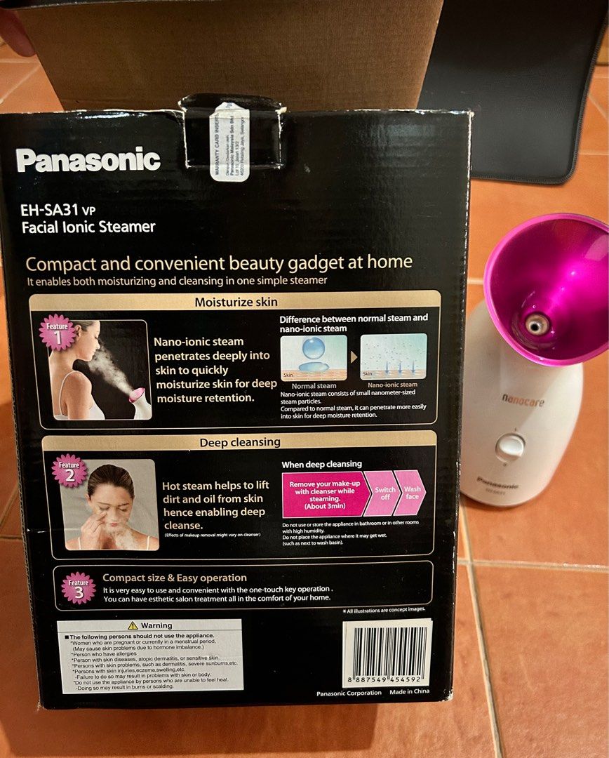Panasonic Facial ionic steamer, Beauty & Personal Care, Face, Face Care on Carousell