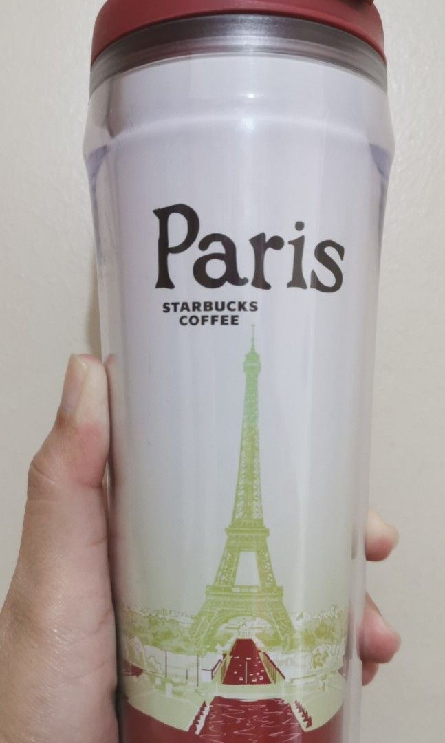 Paris Starbucks Tumbler, Furniture & Home Living, Kitchenware