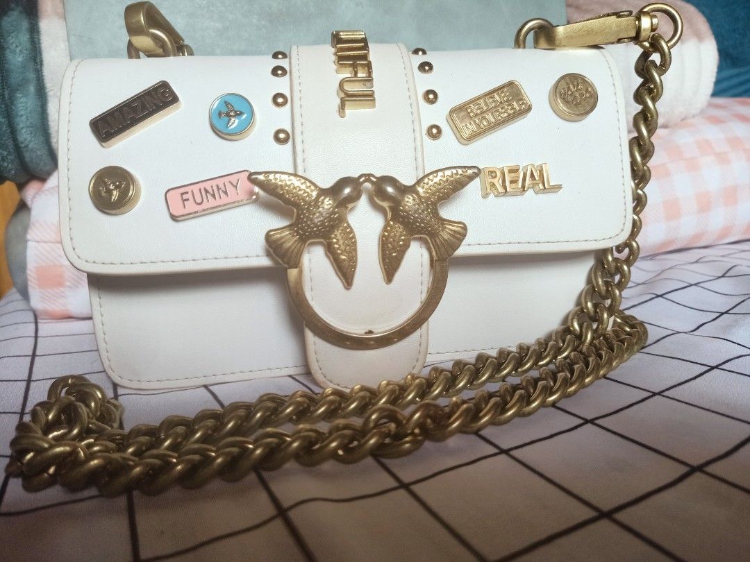 Pinko love bag clearance pins tracolla 2018 white