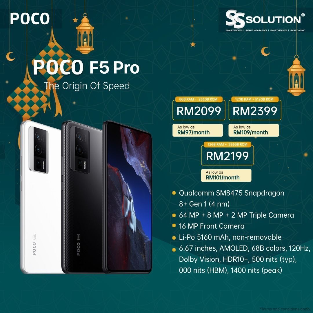 Poco F5 Pro 5G [12GB+512GB] [12GB+256GB] [8GB+256GB] Original Poco