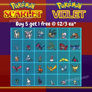 ✨MEW + MEWTWO Shiny 6IV✨ Pokemon Scarlet & Violet Legendary 2