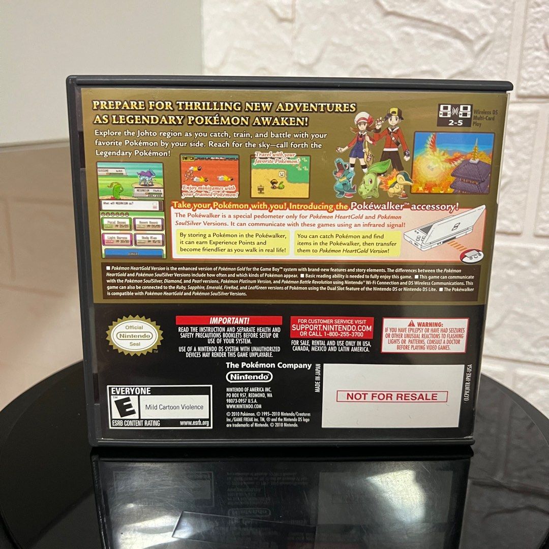 Pokémon Heartgold version for Nintendo DS / 3DS, Video Gaming, Video