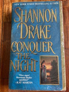 Preloved Romance Book Conquer the Night by Shannon Drake