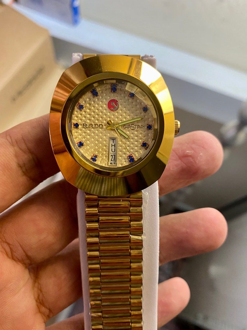 Rado diastar quartz hot sale gold